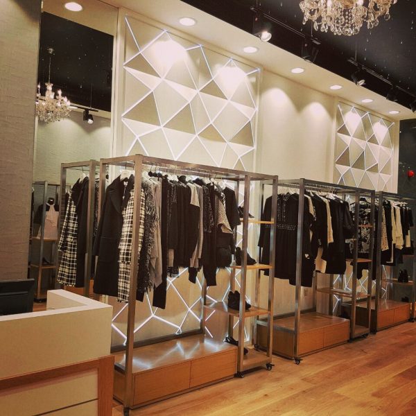 Luxury boutique interior with custom design