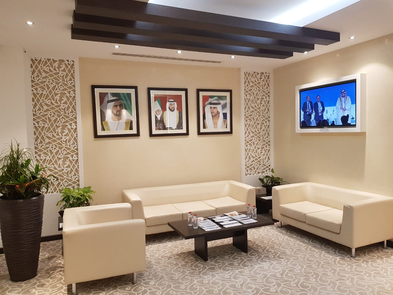 Chic and stylish reception area