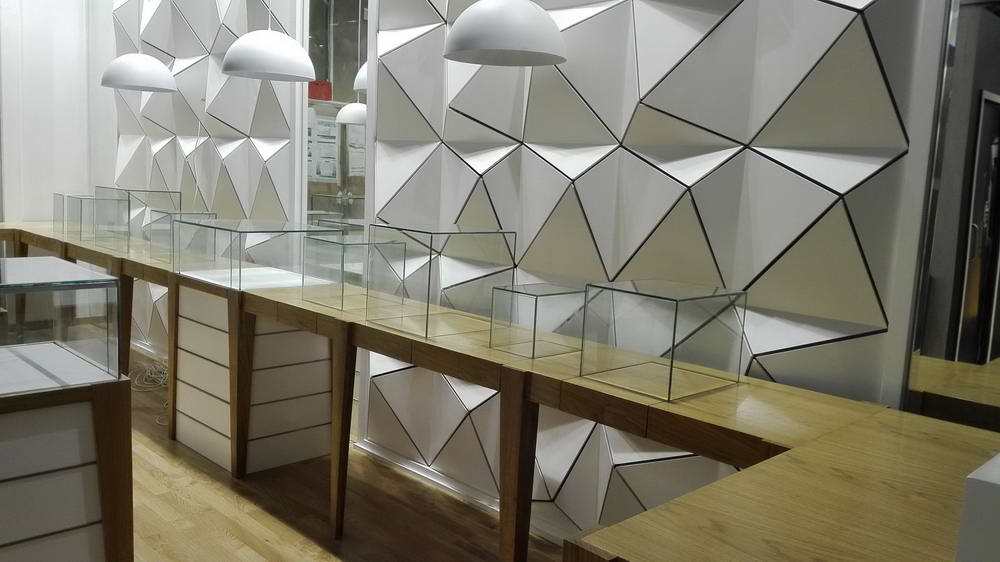 retail display showcasing luxury products